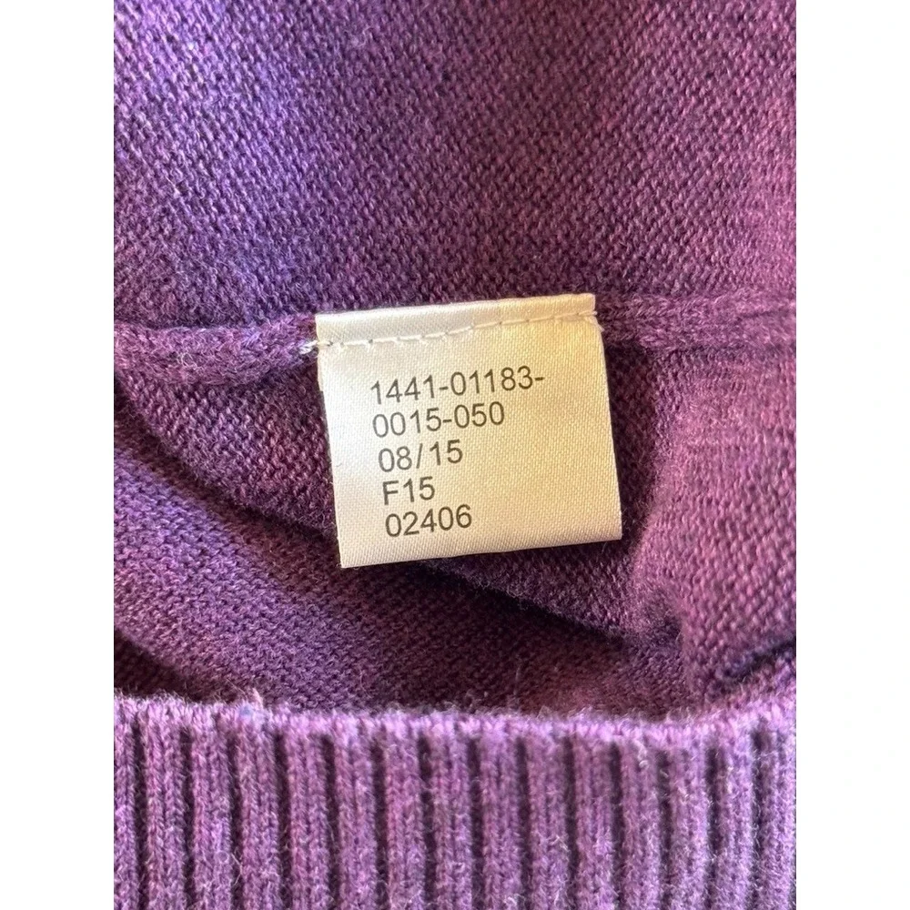Jos A Bank Sweater‎ XXL Signature Collection Purple Pima Cotton V-Neck Mens